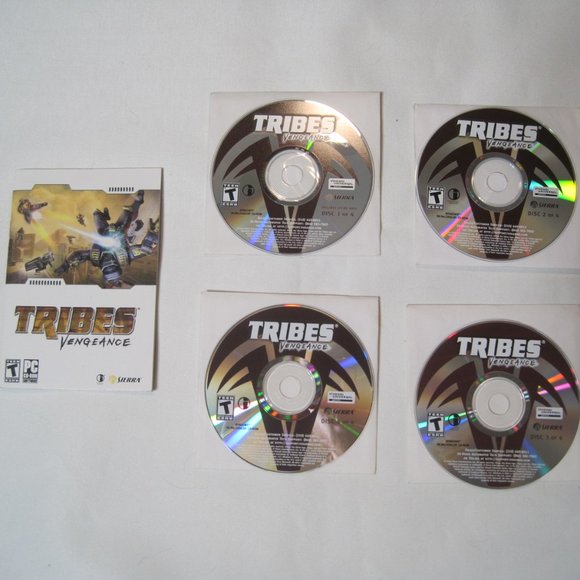 Sierra Other - Tribes: Vengeance (PC, 2004) Discs and Game Manual Only (No Box) (Sierra, Teen)